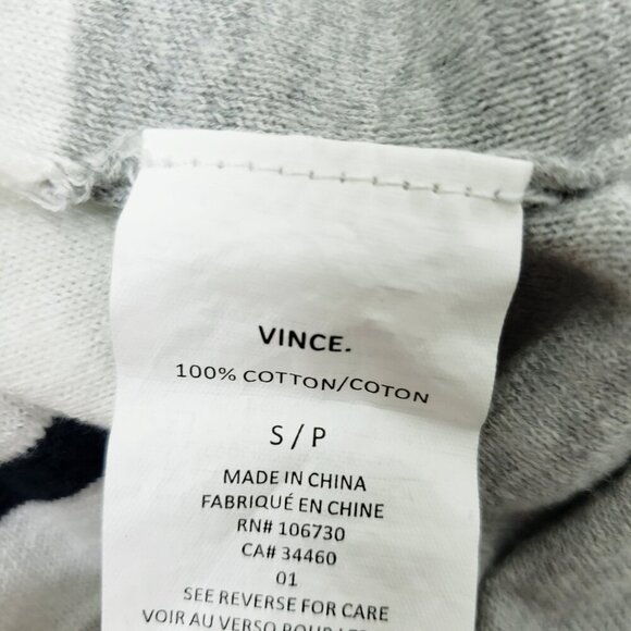 Vince‎ Lightweight Striped Color Block Sweater Women's Size S - Picture 4 of 6